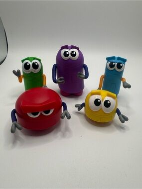 Rare *STORYBOTS* Fisher-Price Story Bots Set of 5 Robot Figures Toys Netflix